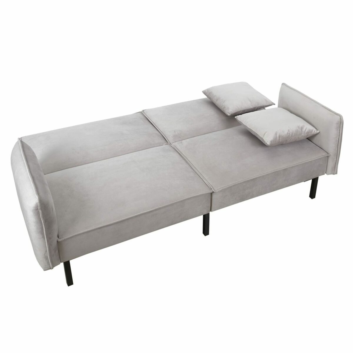 Sofa rozkładana Canif Velvet szara