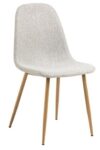 Krzesło Celia szare jasne/ naturalne