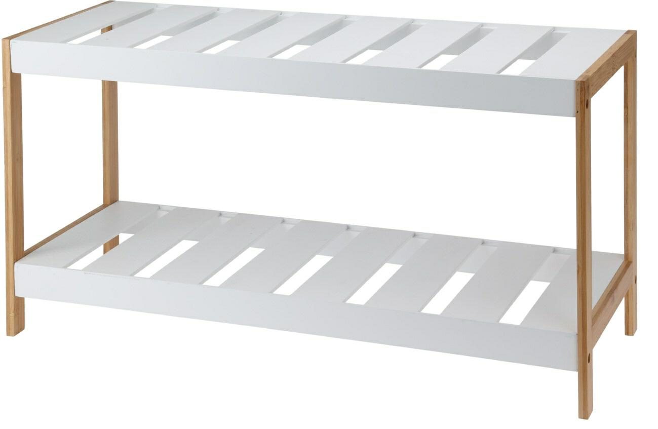 Szafka na buty Giselda bambusowa biała Szafka na buty Giselda bambusowa biała