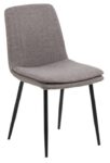 Krzesło Becca szare tkanina Basel 34FR