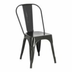 Krzesło Paris czarne inspirowane Tolix