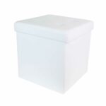 Pufa Intesi Vels eko skóra biała