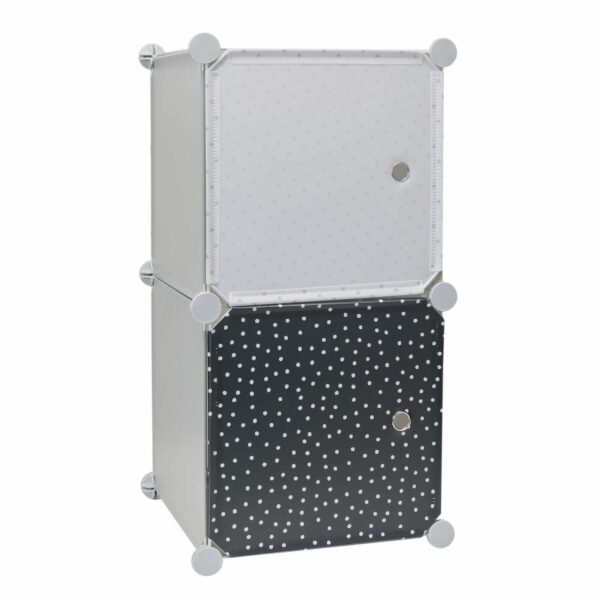 Modularny regał Cubes 2 do pokoju         dziecka szary