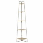 Regał Corner narożny z 5 półkami biały