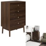 Komoda Tiffany z 4 szufladami  orzech