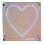 Lampa LED Serce z efektem neonu